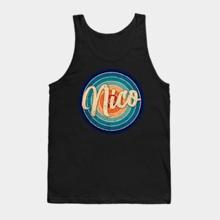 Personalized Name Nico Classic Styles Birthday Anime Tank Top